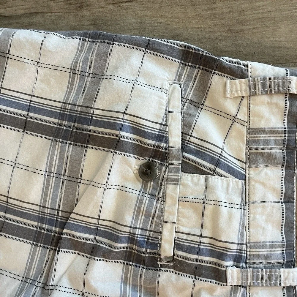 Weatherproof Plaid Shorts Mens Casual Flat Front Golf Shorts‎